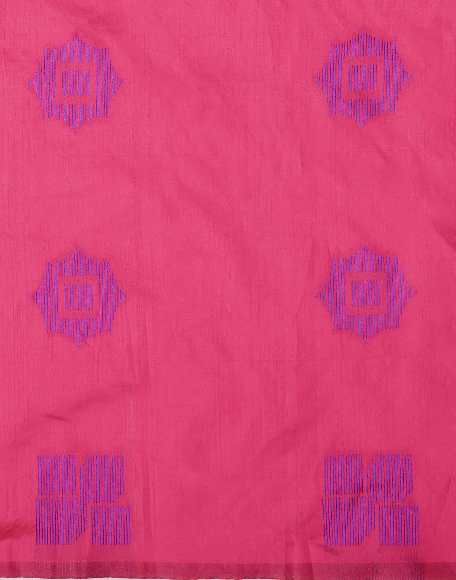 Dark Pink Silk Woven Banarasi Saree