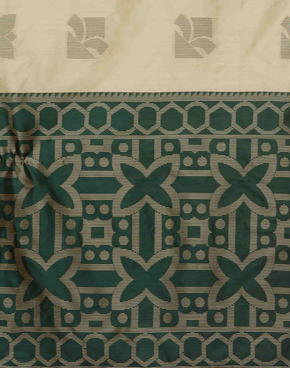 Khakhi Silk Woven Banarasi Saree