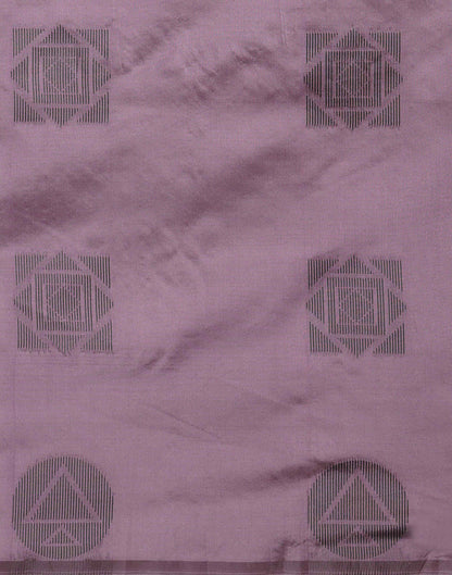 Mauve Silk Woven Banarasi Saree