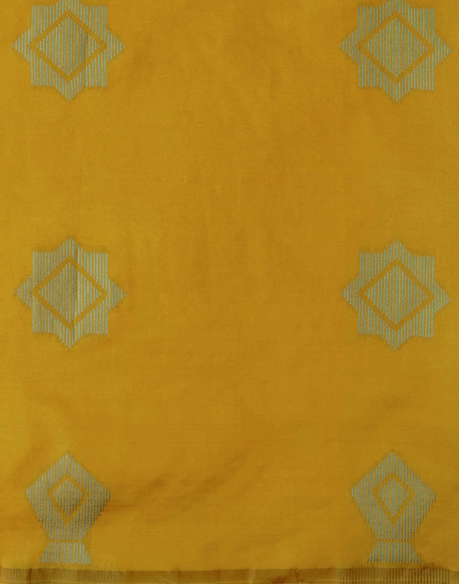 Mustard Yellow Silk Woven Banarasi Saree