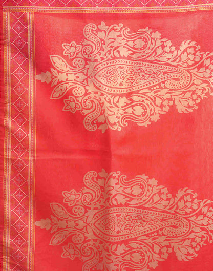 Light Pastel Yellow Cotton Printed Saree