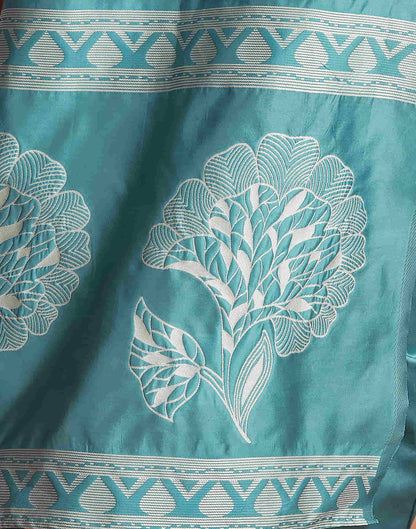 Blue Woven Banarasi Silk Saree