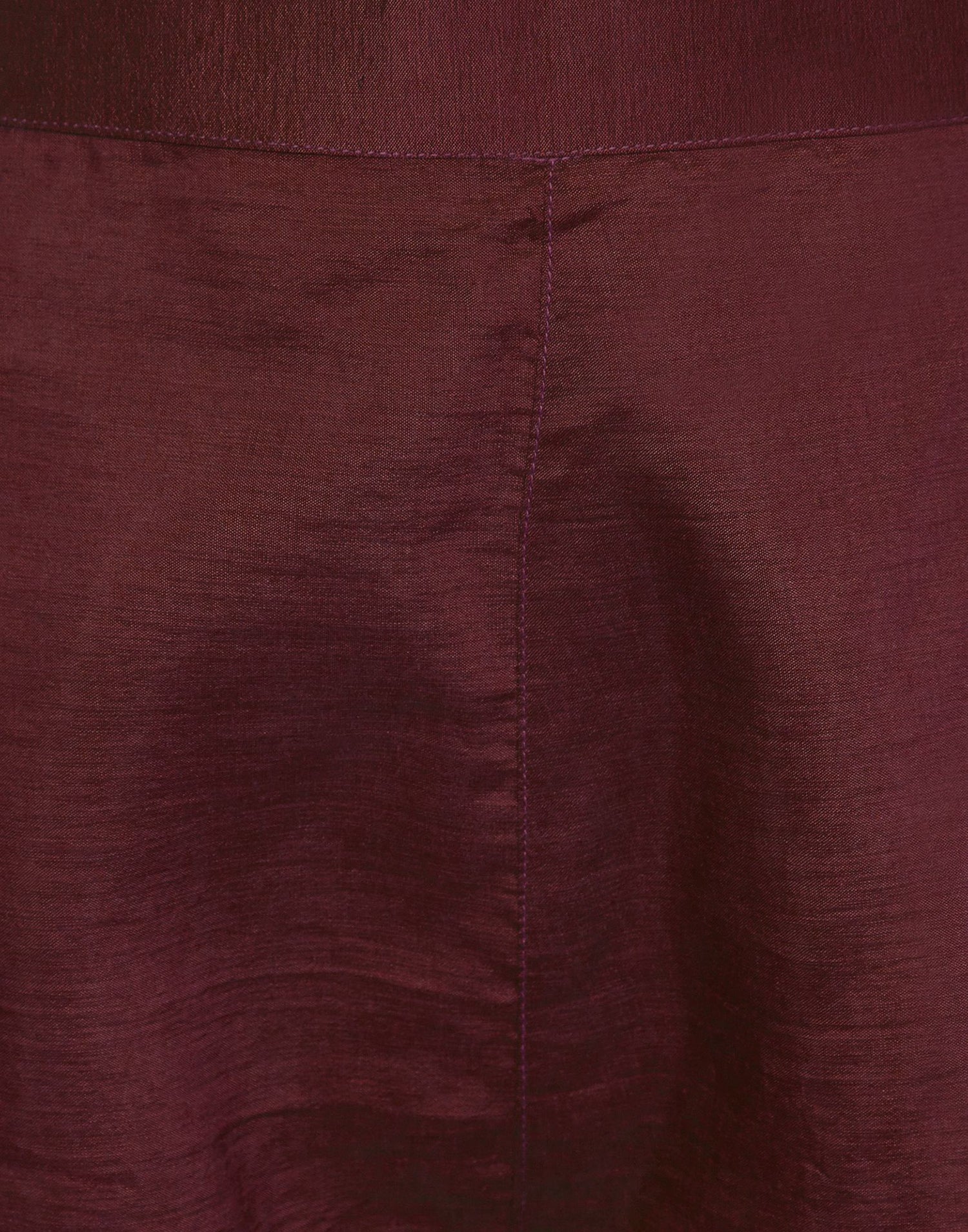 Maroon Embroidered Chinnon Kurta With Pant And Dupatta