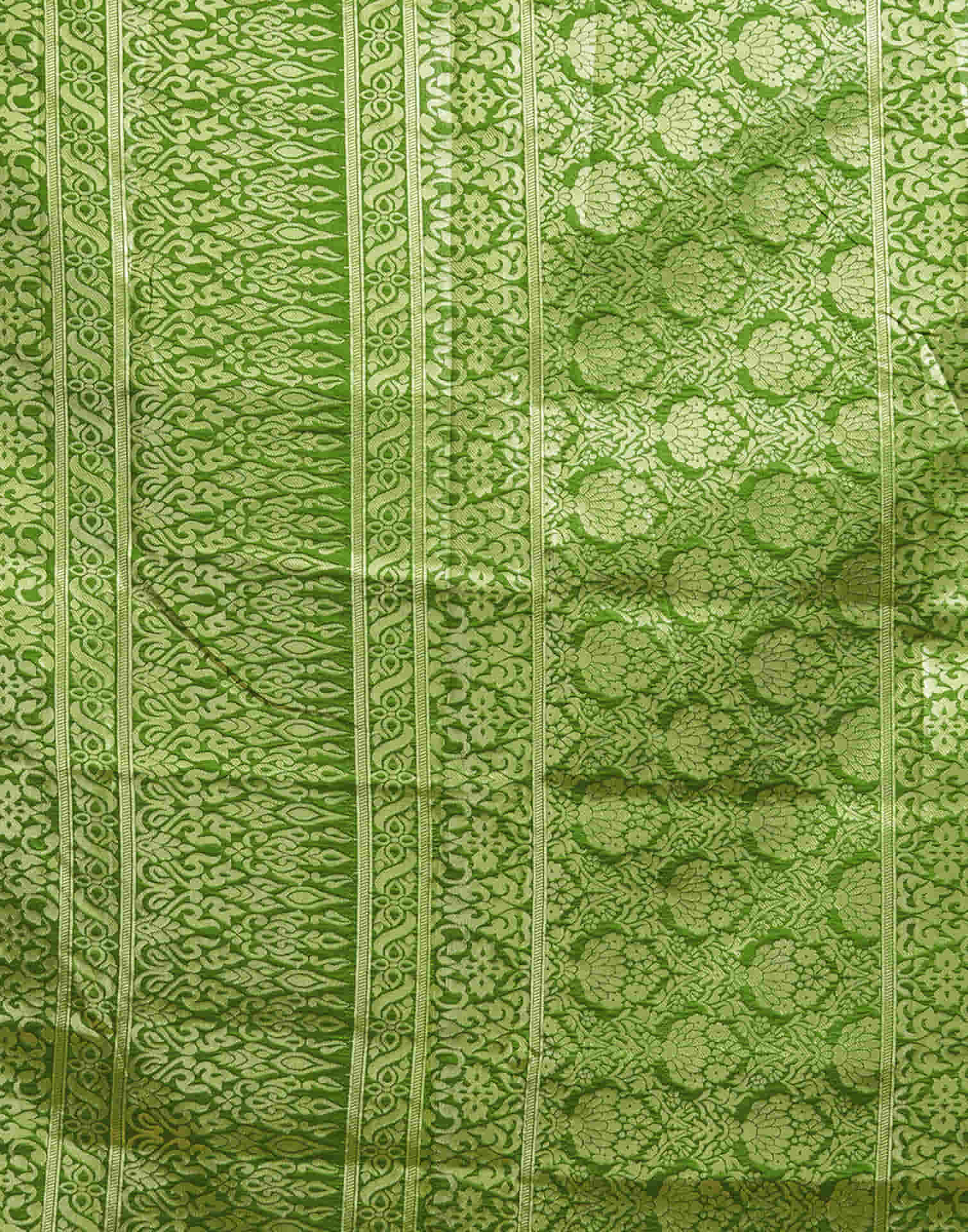 Green Banarasi Silk Woven Saree