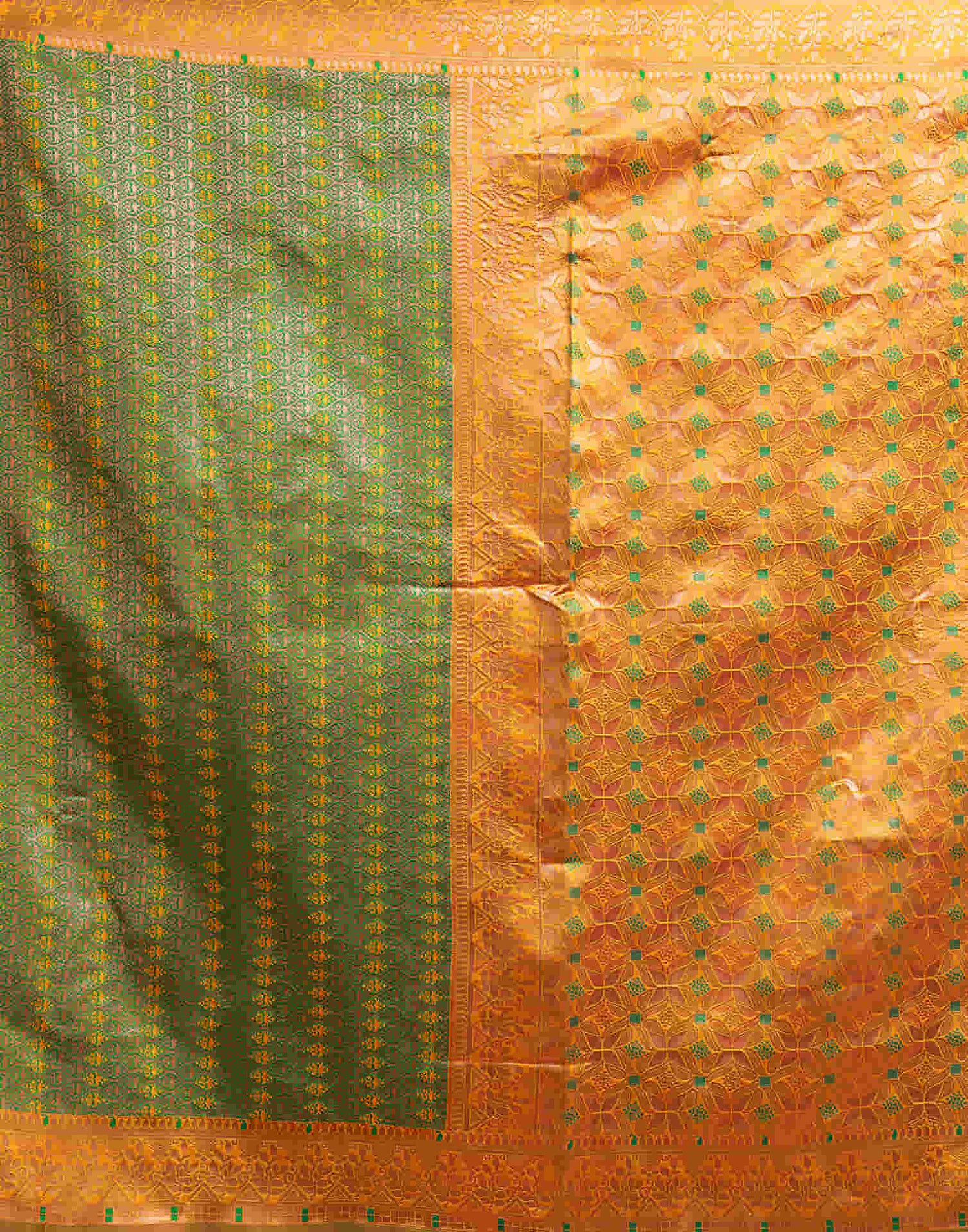 Turmeric Yellow Silk Woven Saree