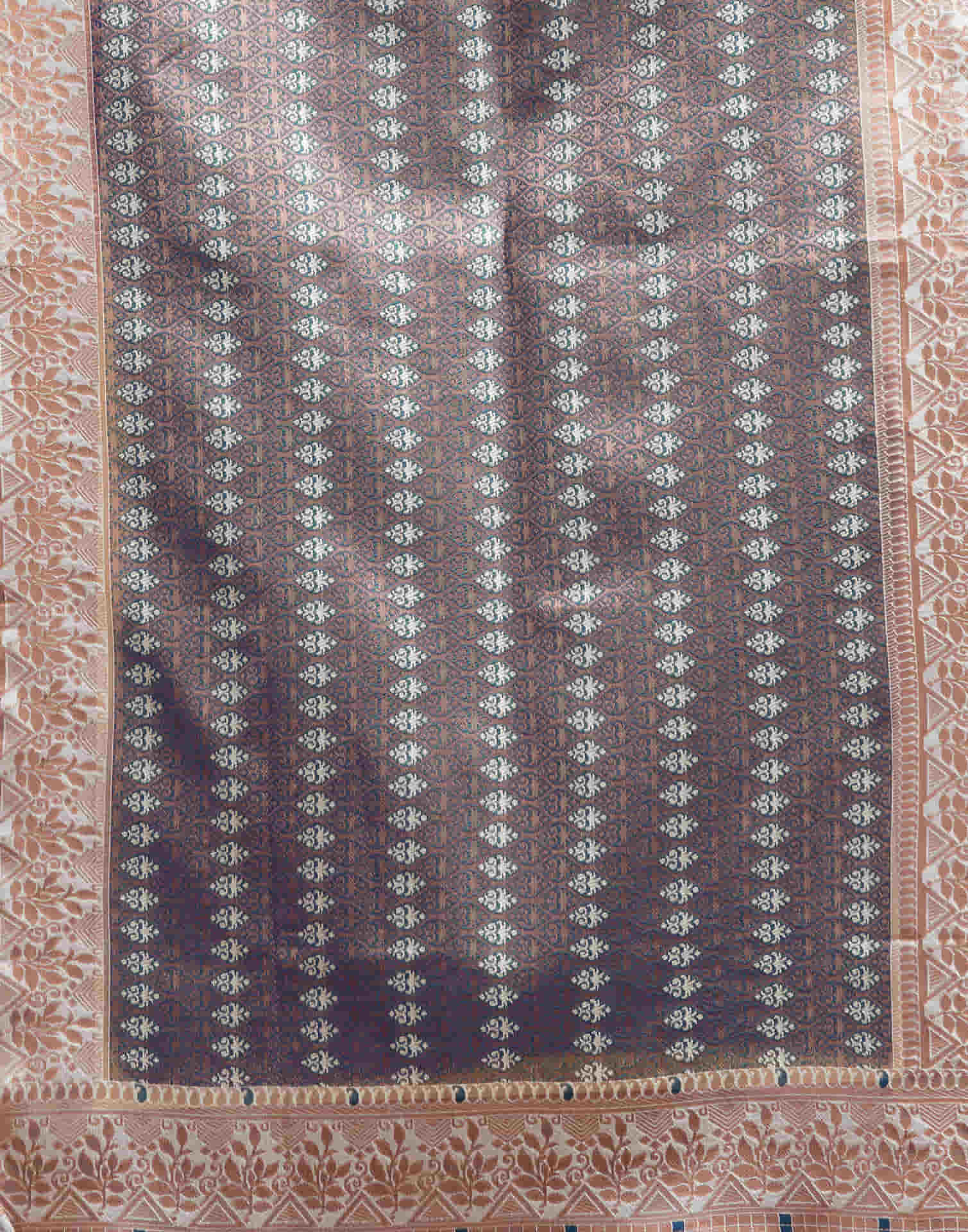 Grey Silk Woven Saree