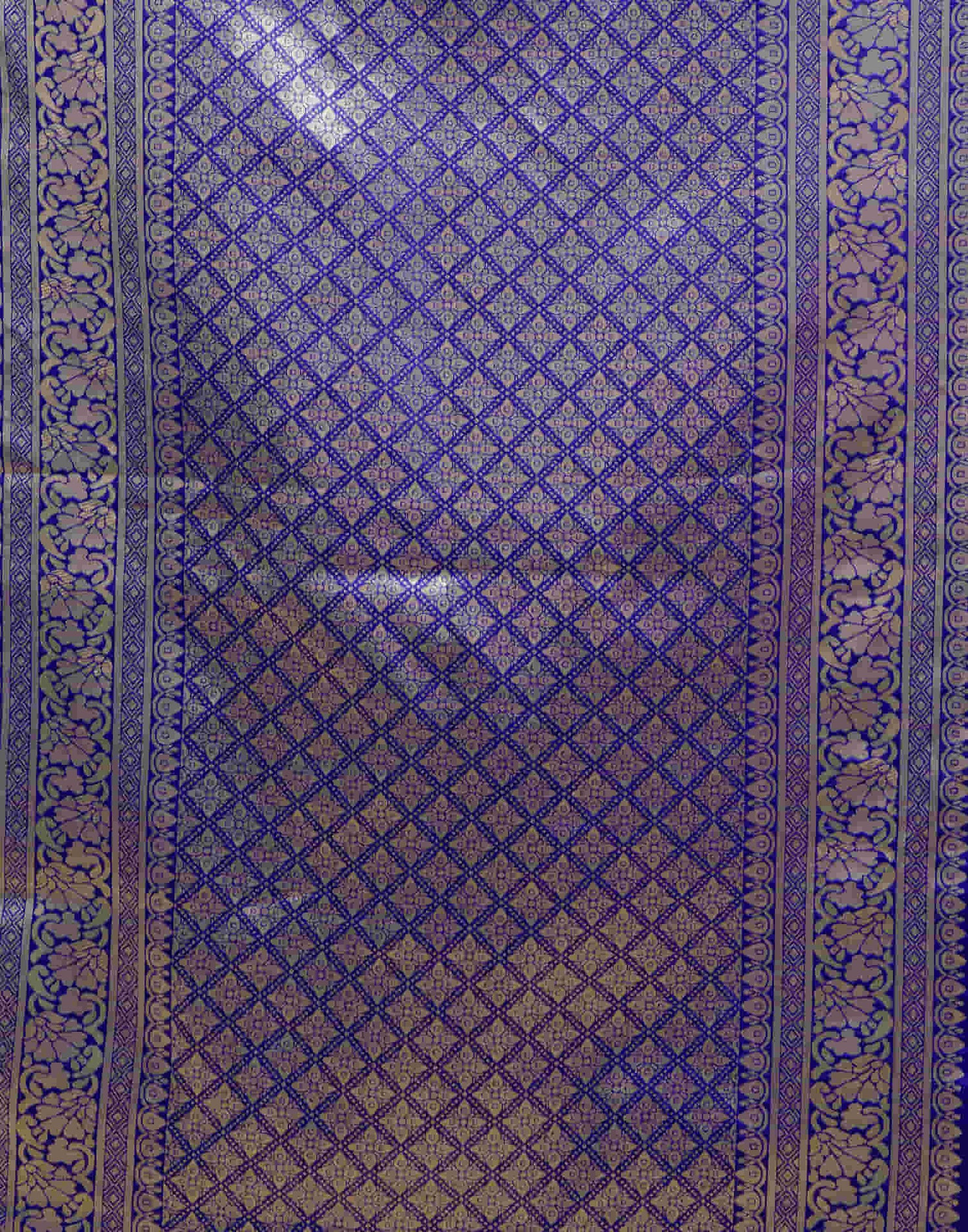 Blue Silk Woven Banarasi Saree