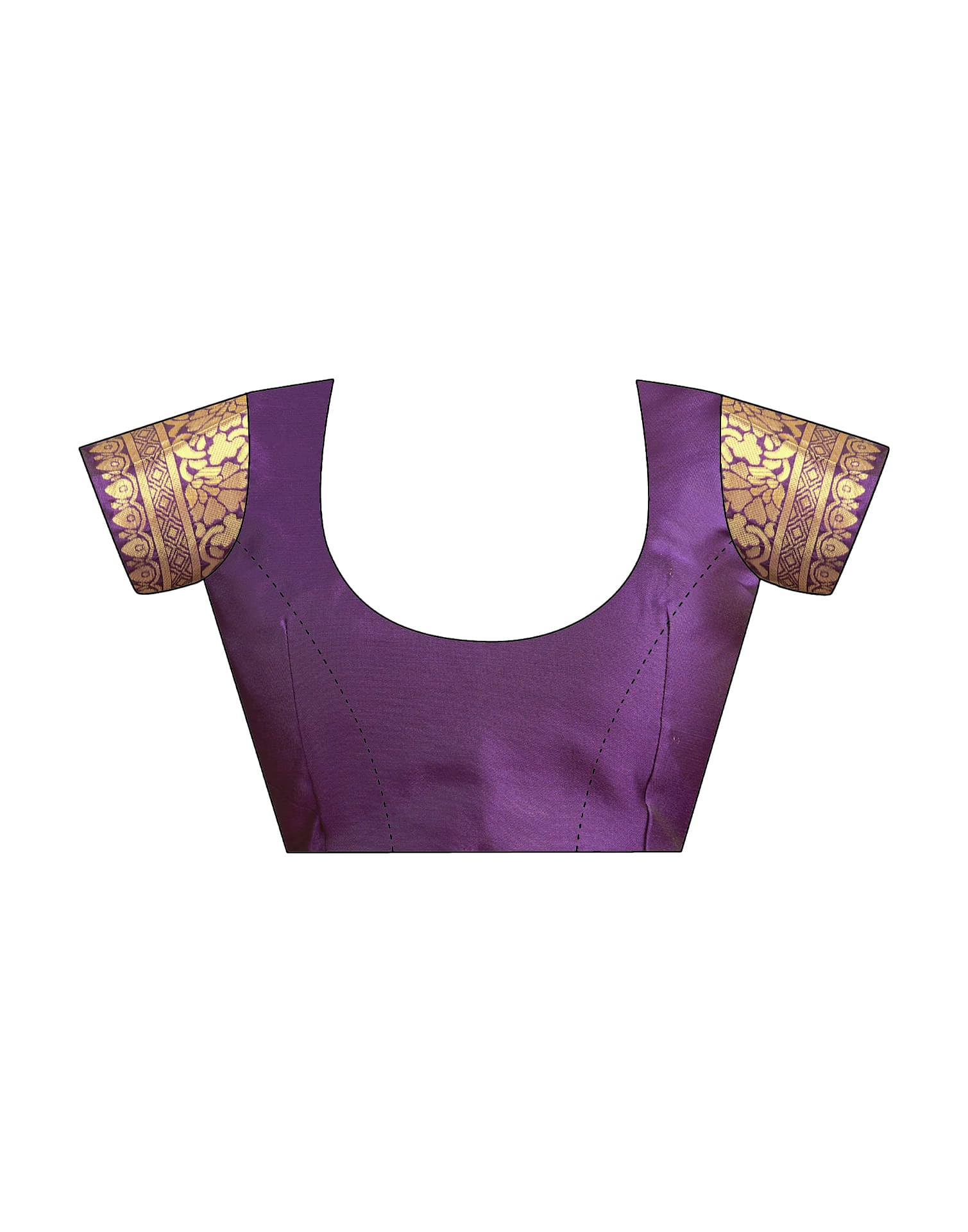 Purple Silk Woven Banarasi Saree