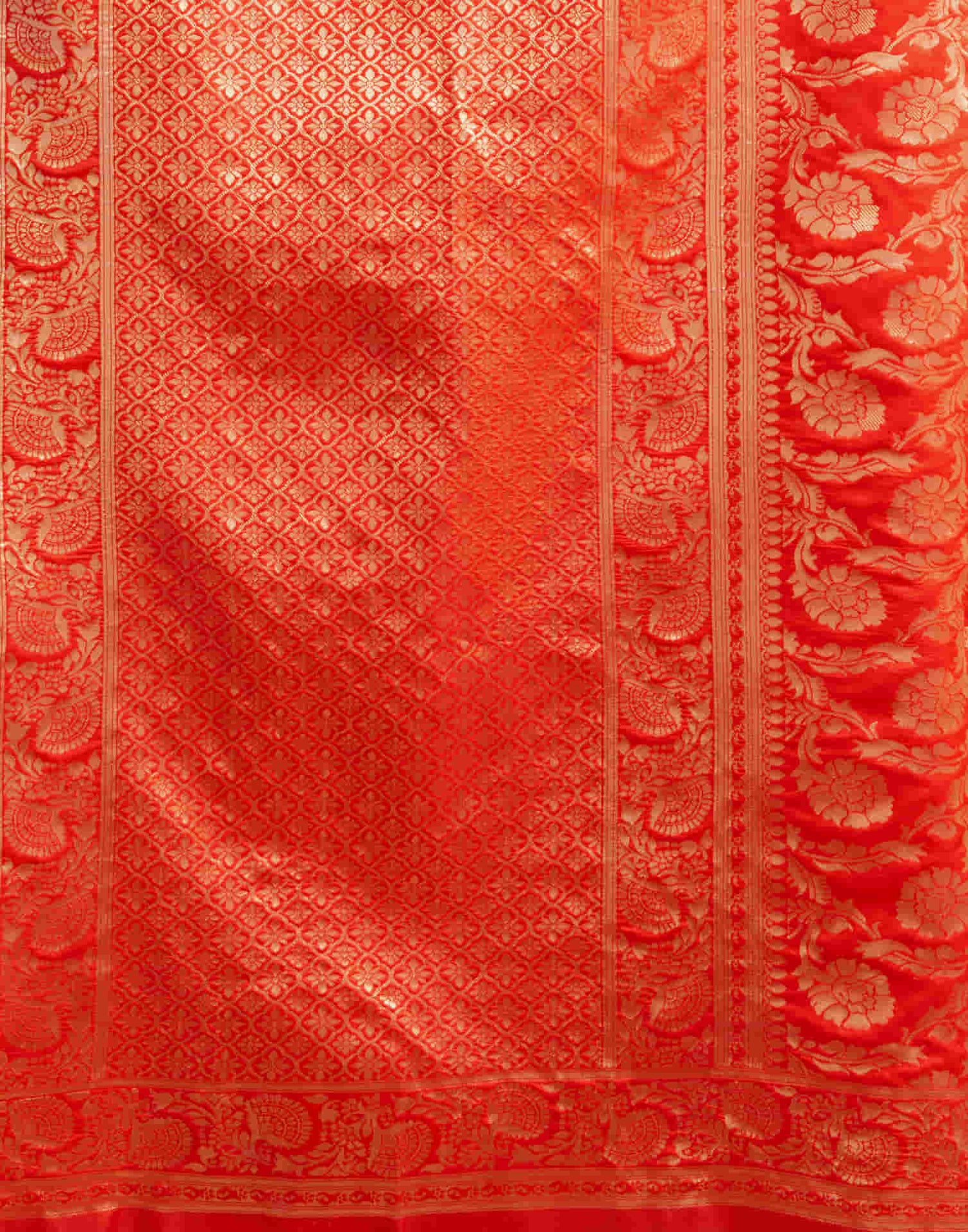 Red Silk Woven Banarasi Saree