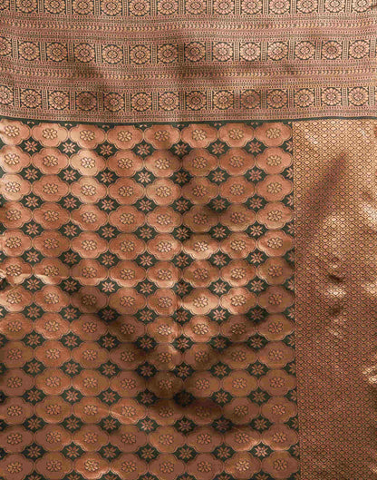 Brown Silk Woven Kanjivaram Saree