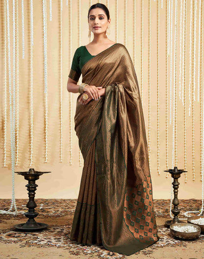 Green Silk Woven Kanjivaram Saree