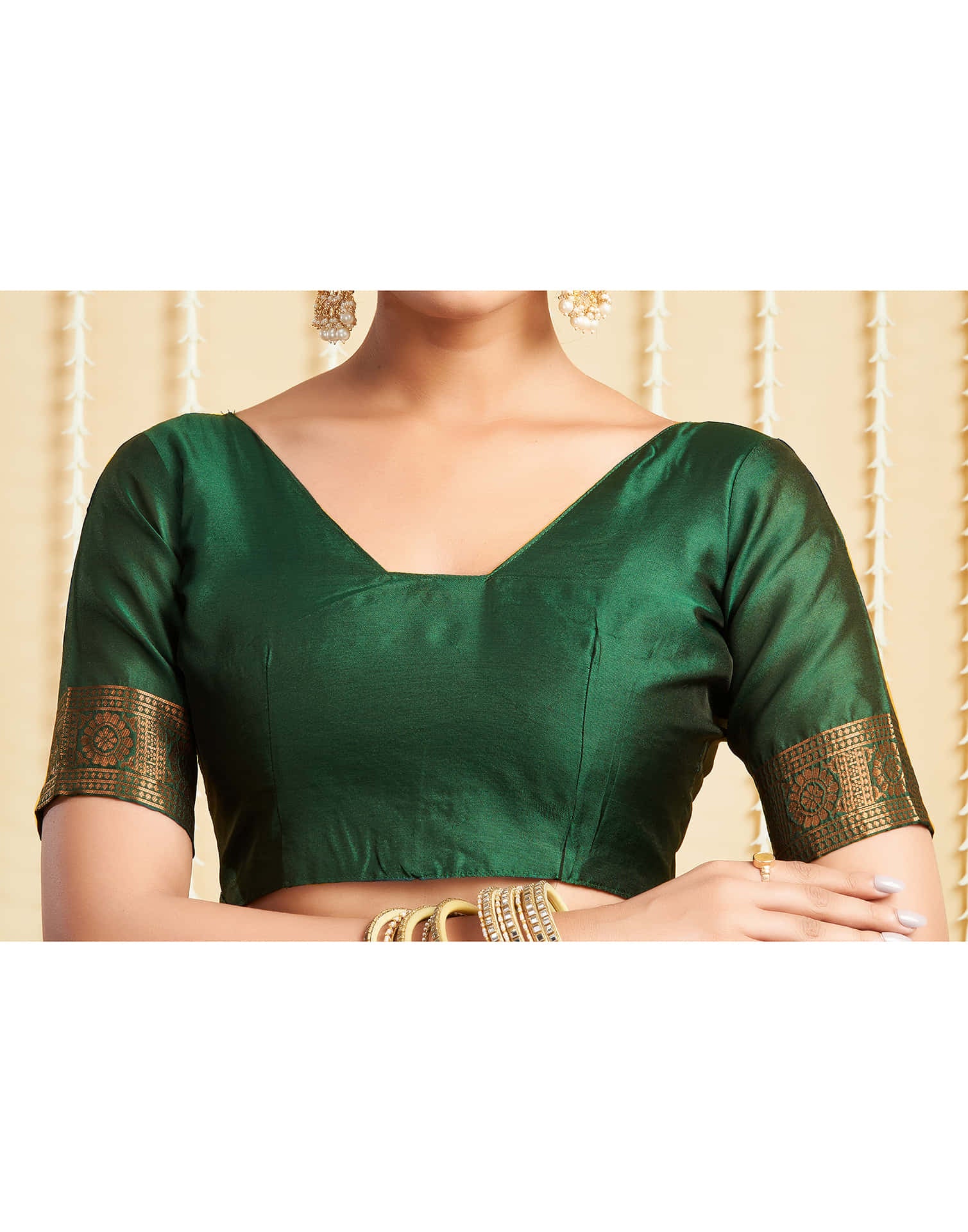 Green Silk Woven Kanjivaram Saree