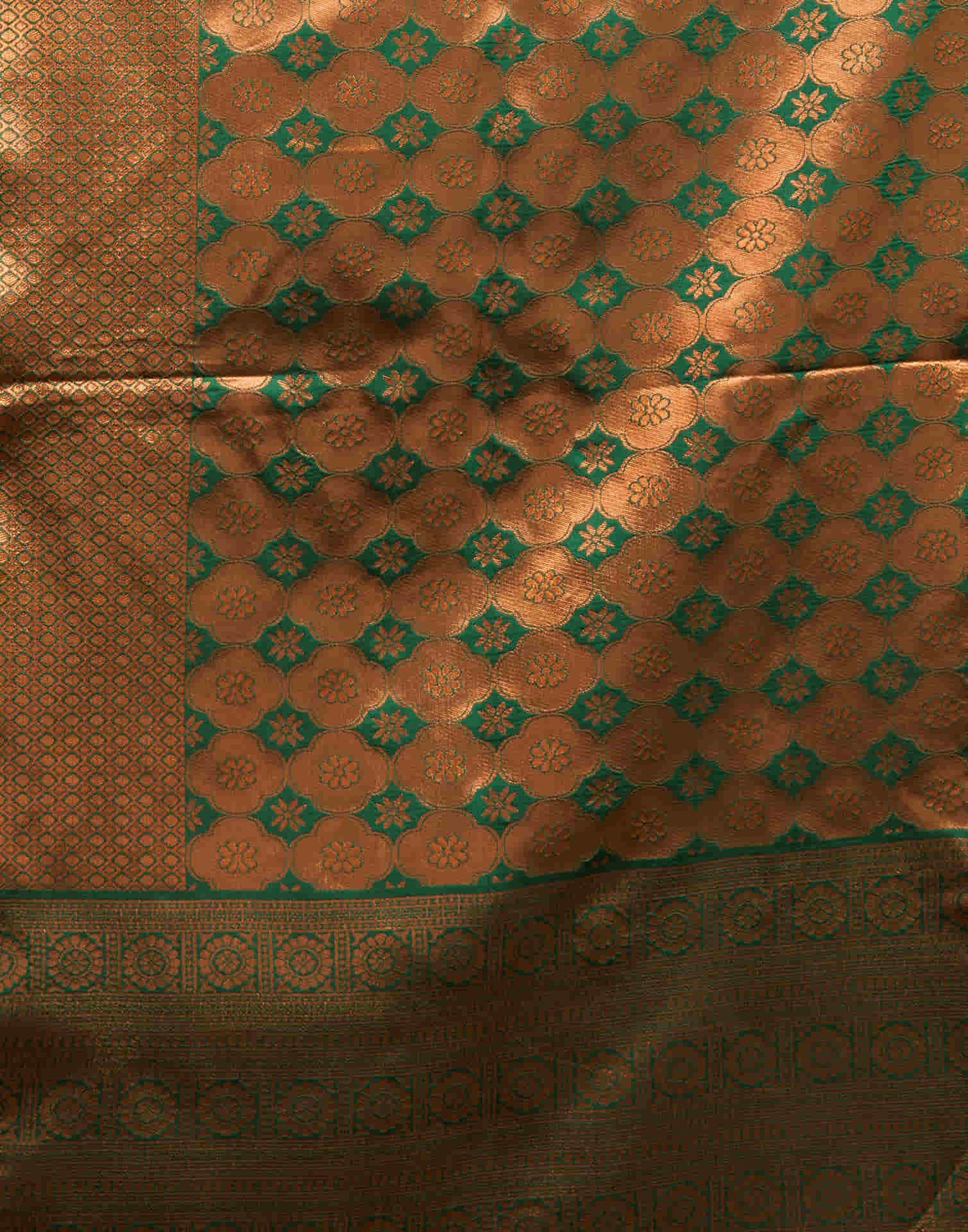 Green Silk Woven Kanjivaram Saree