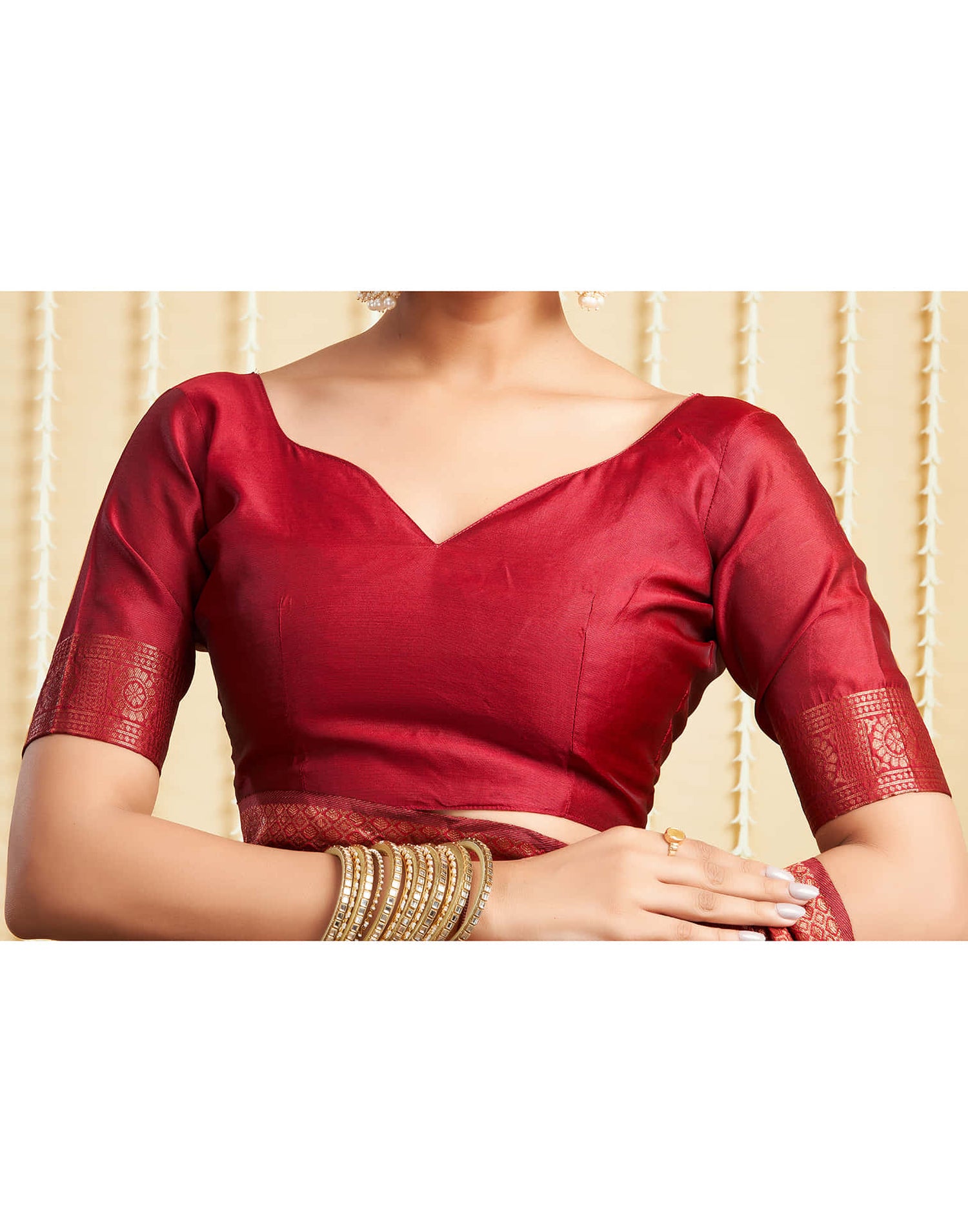 Red Silk Woven Kanjivaram Saree