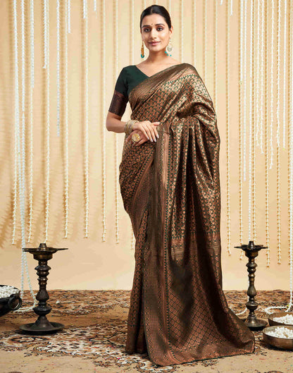 Green Silk Woven Kanjivaram Saree