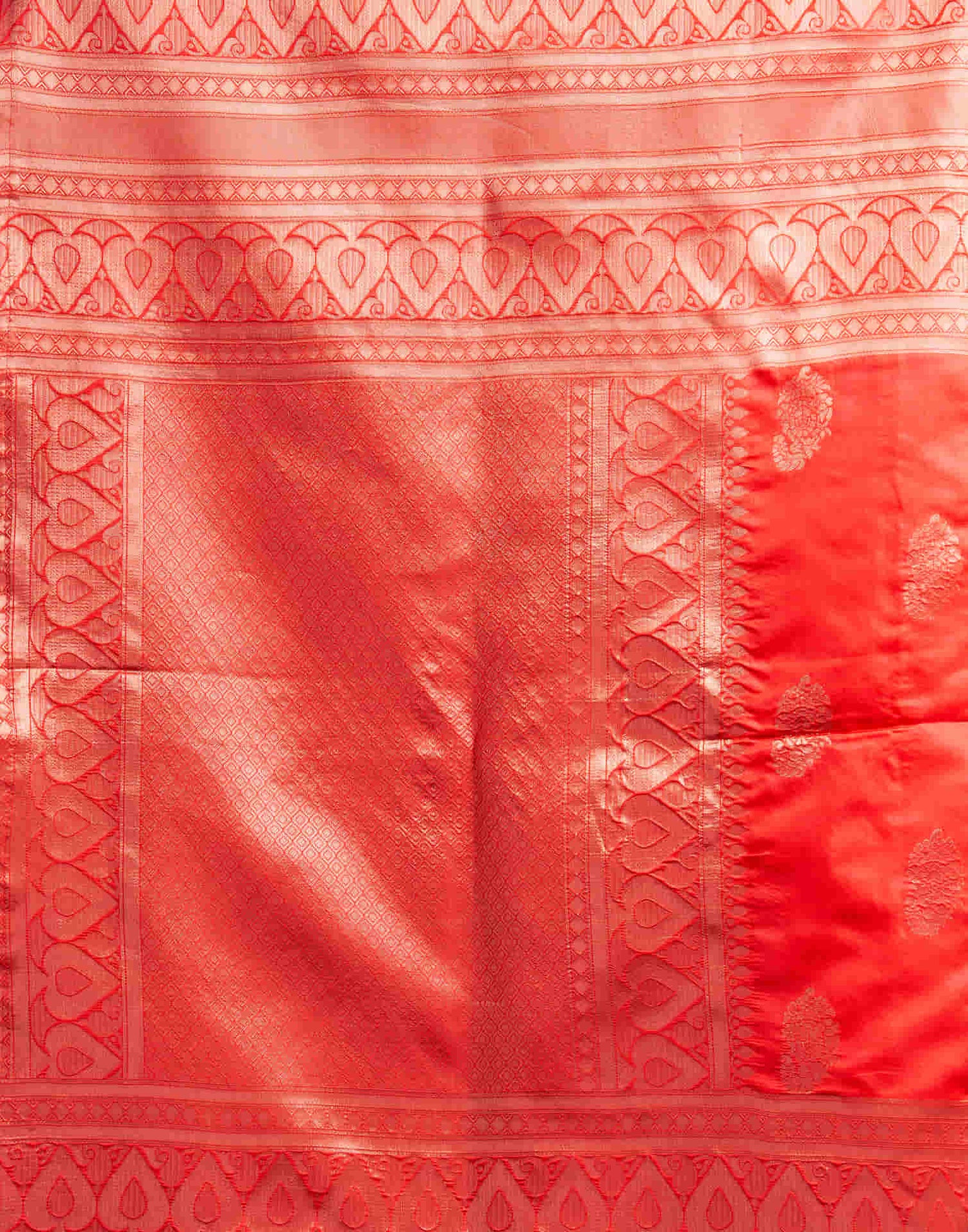 Red Silk Woven Banarasi Saree