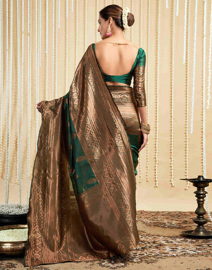 Green Silk Woven Banarasi Saree