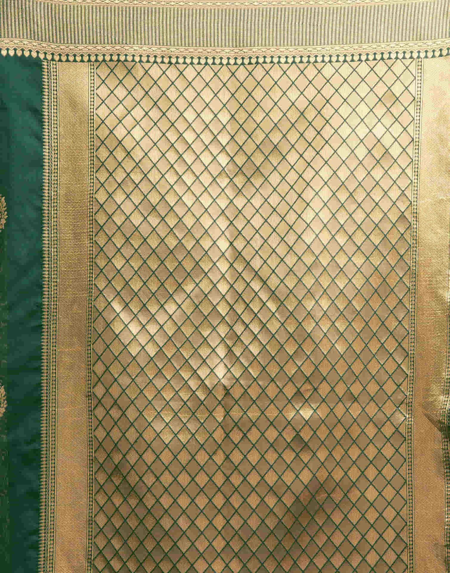 Green Silk Woven Banarasi Saree