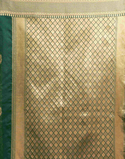 Green Silk Woven Banarasi Saree