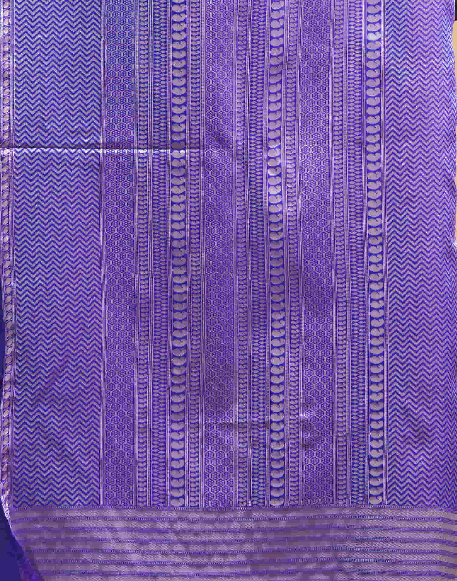 Violet Silk Woven Banarasi Saree