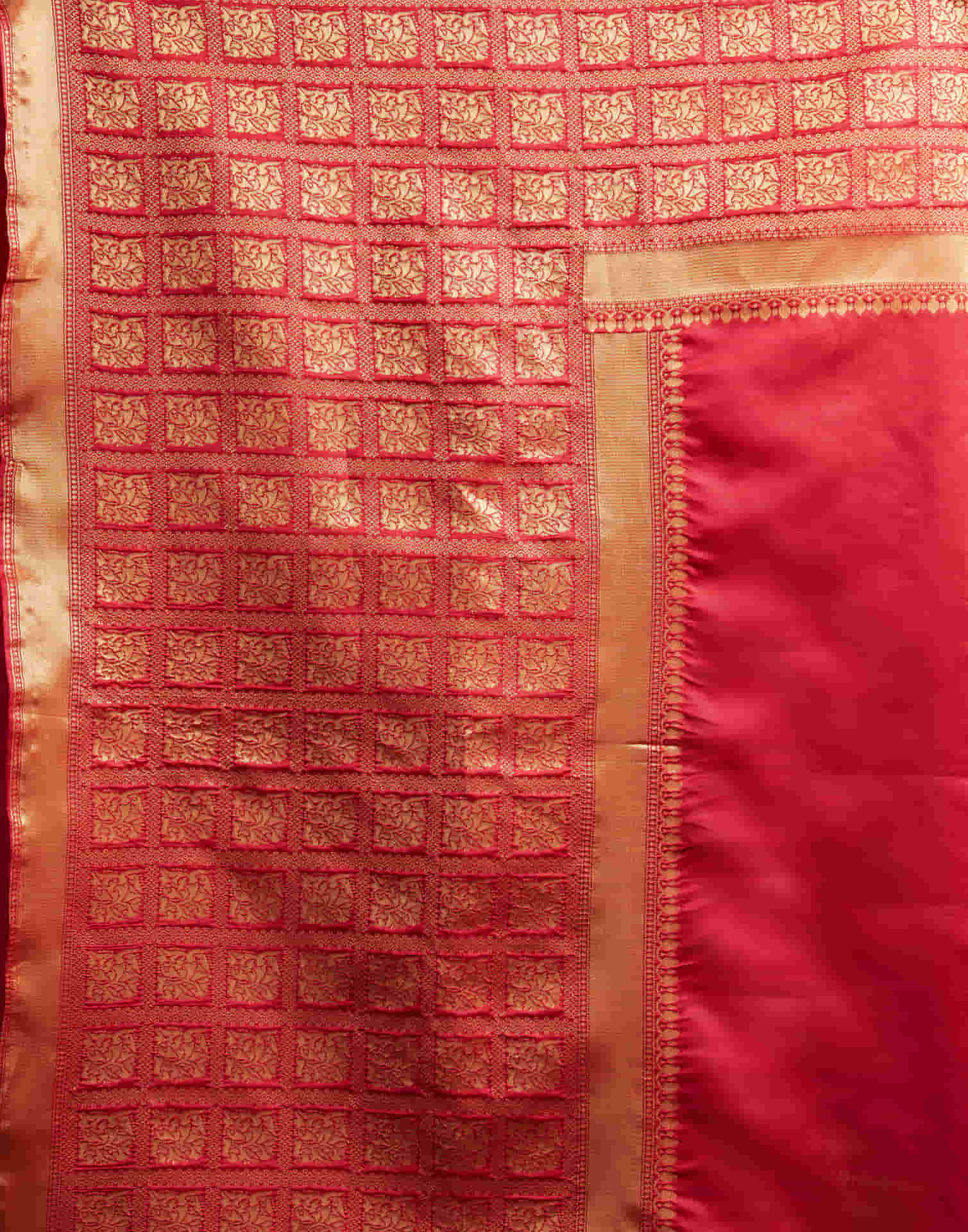 Red Silk Woven Kanjivaram Saree