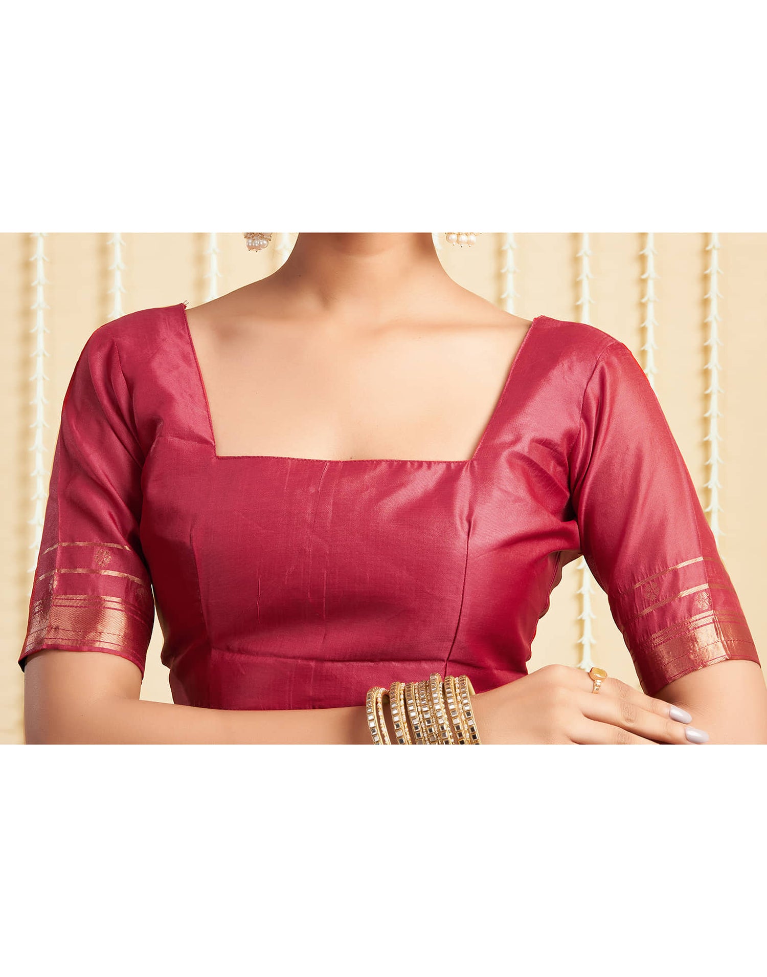 Red Silk Woven Banarasi Saree