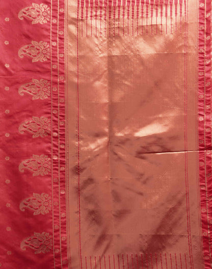 Red Silk Woven Banarasi Saree