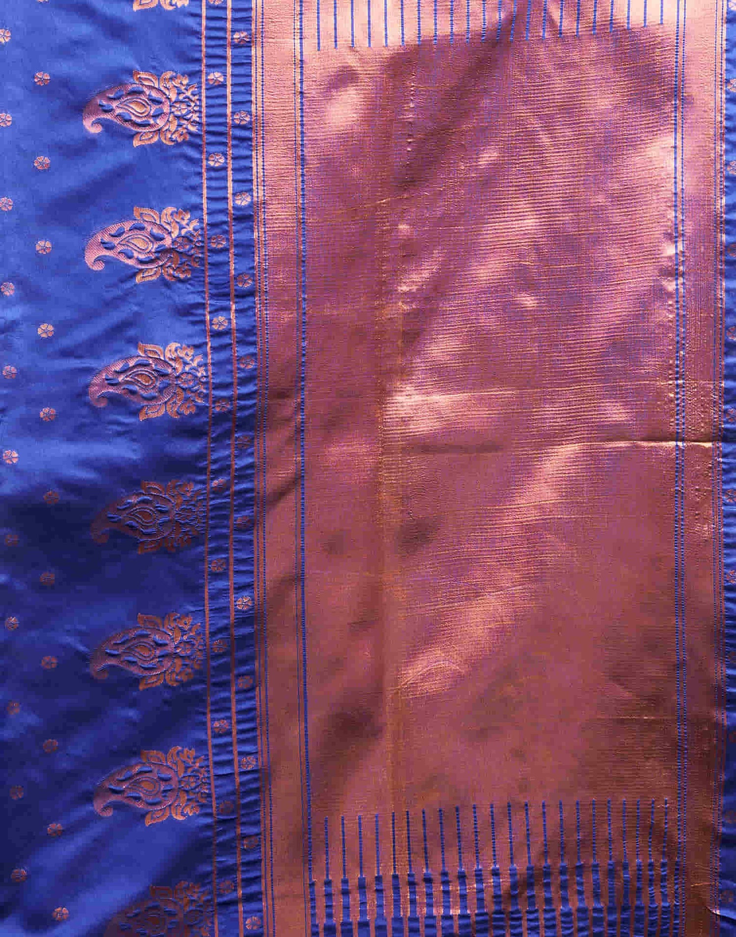 Blue Silk Woven Banarasi Saree