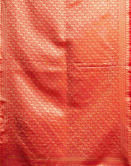 Red Silk Woven Banarasi Saree