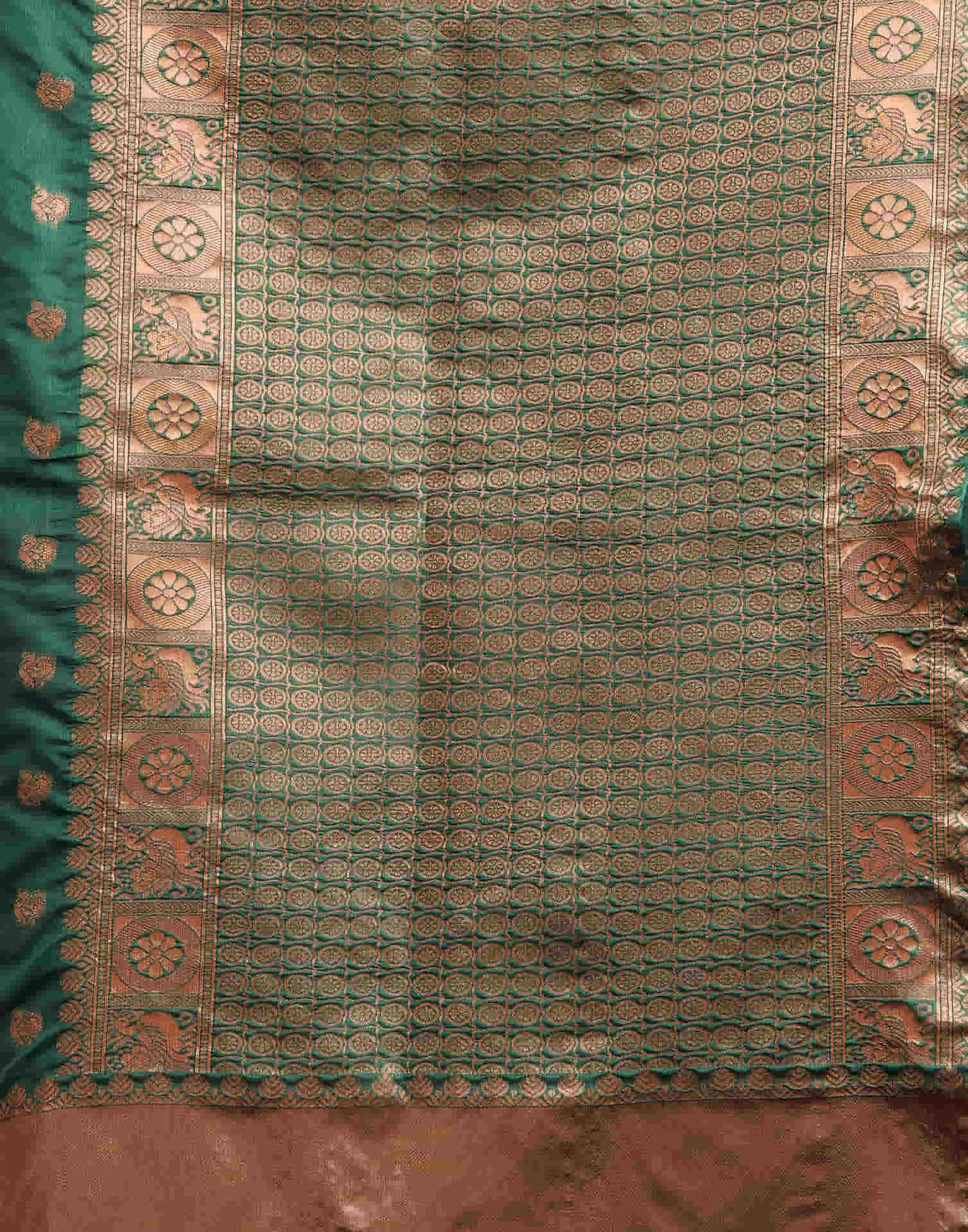 Green Silk Woven Banarasi Saree