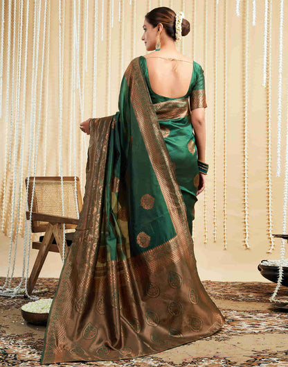 Green Silk Woven Banarasi Saree