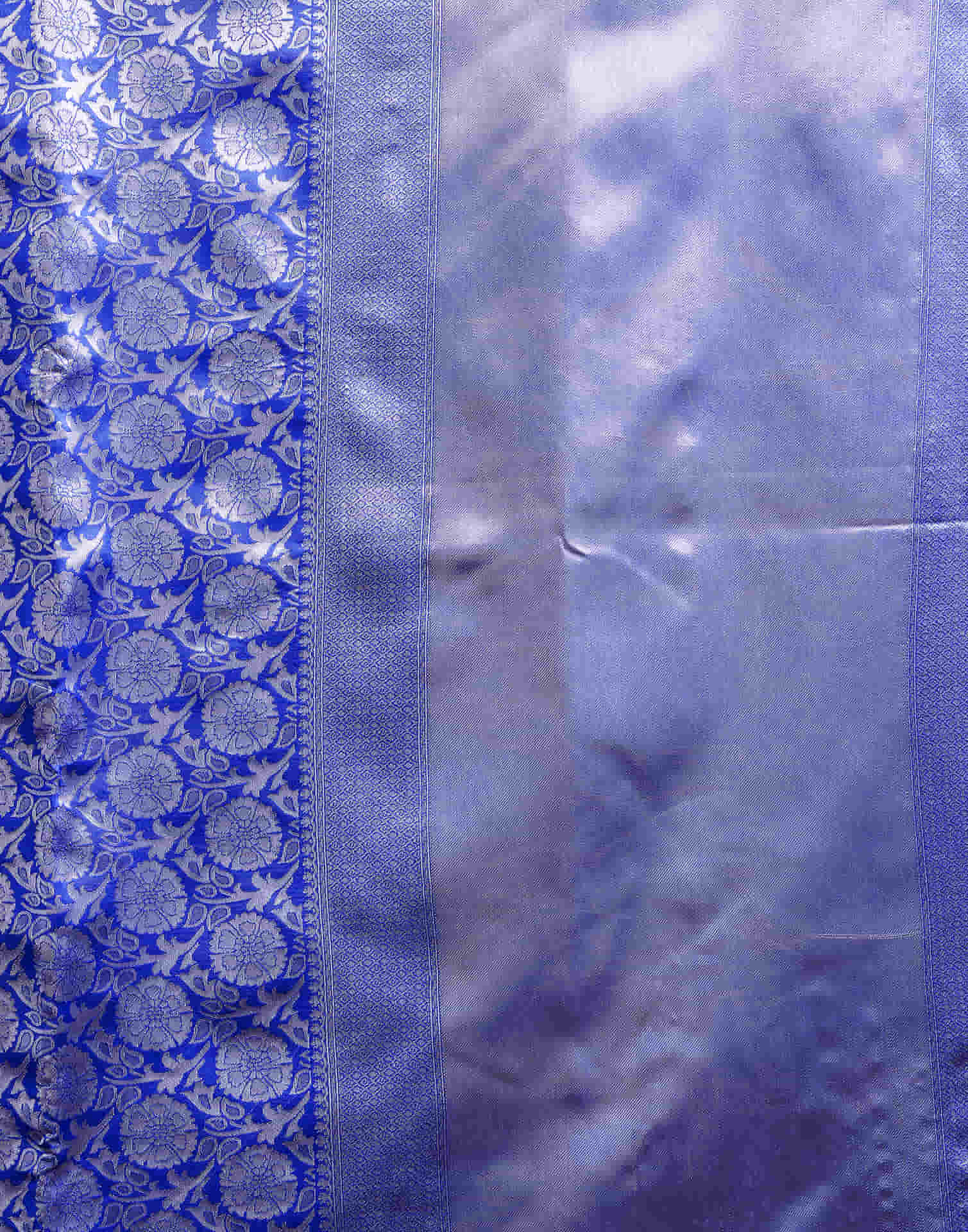 Blue Silk Woven Banarasi Saree