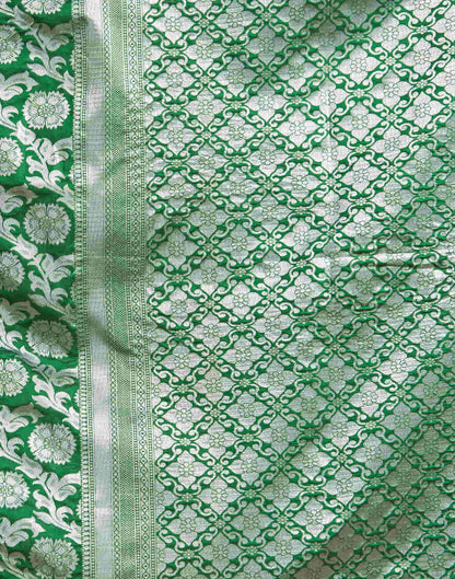 Green Silk Woven Banarasi Saree