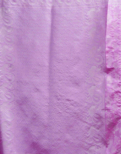 Light Purple Silk Woven Banarasi Saree