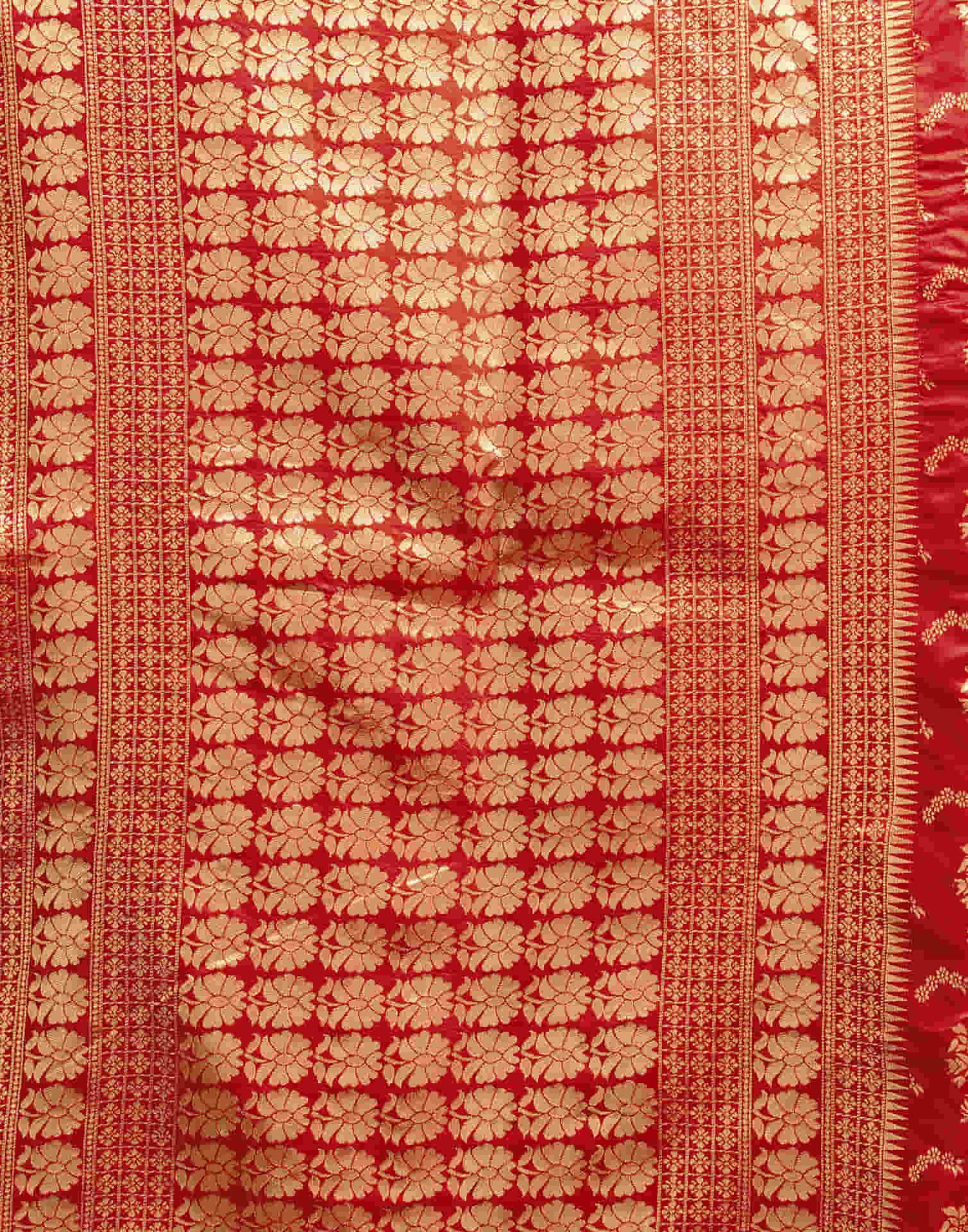 Red Silk Woven Banarasi Saree