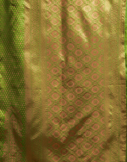 Green Silk Woven Banarasi Saree