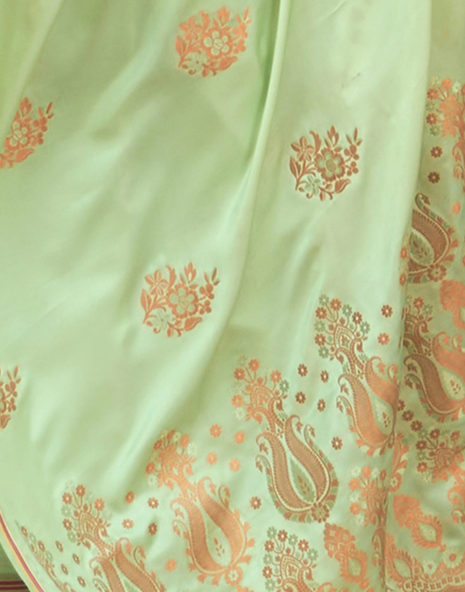 Light Green Silk Woven Banarasi Saree