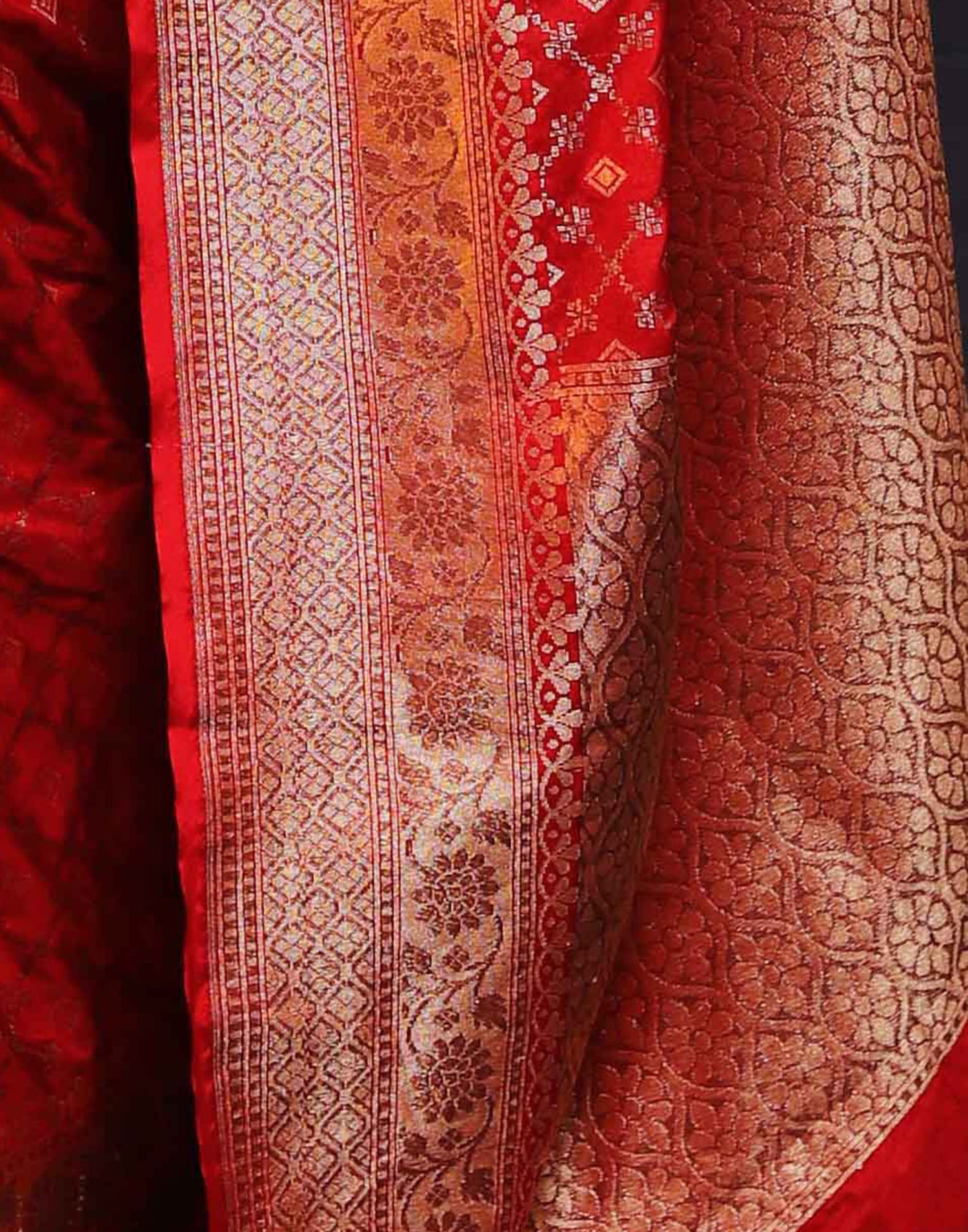 Red Banarasi Silk Saree