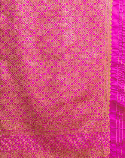 Peanut Brown Silk Woven Banarasi Saree