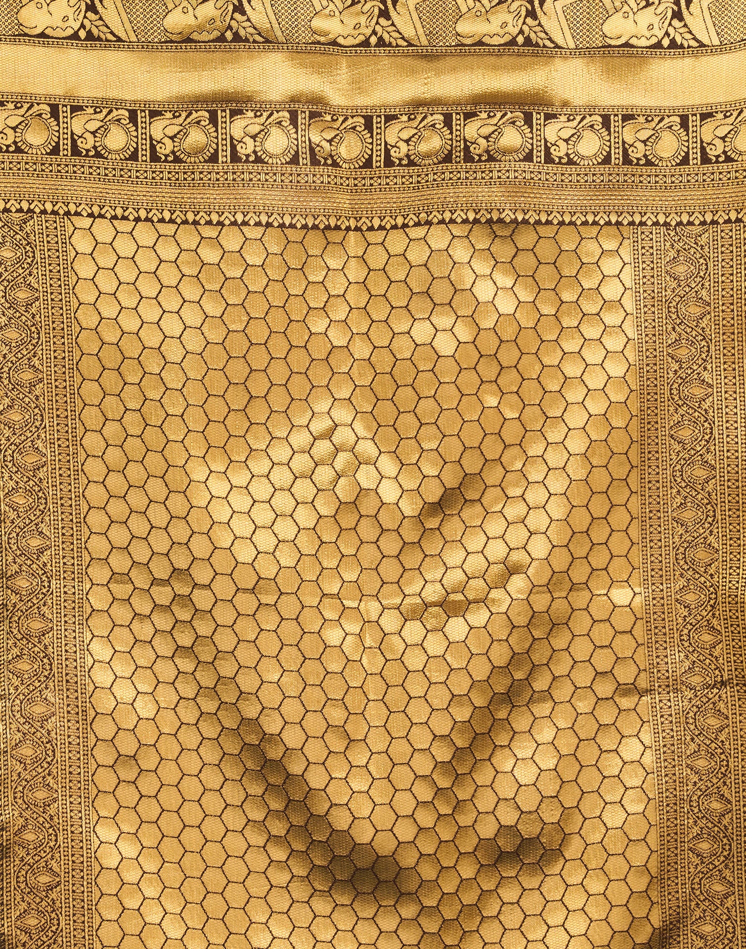 White Silk Woven Kanjivaram Saree