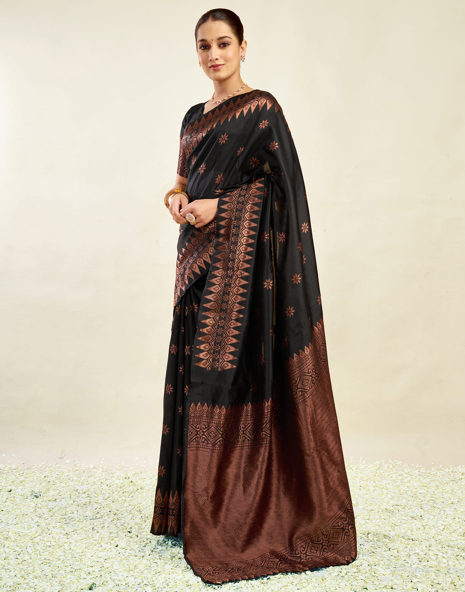 Black Silk Weaving Banarasi Saree