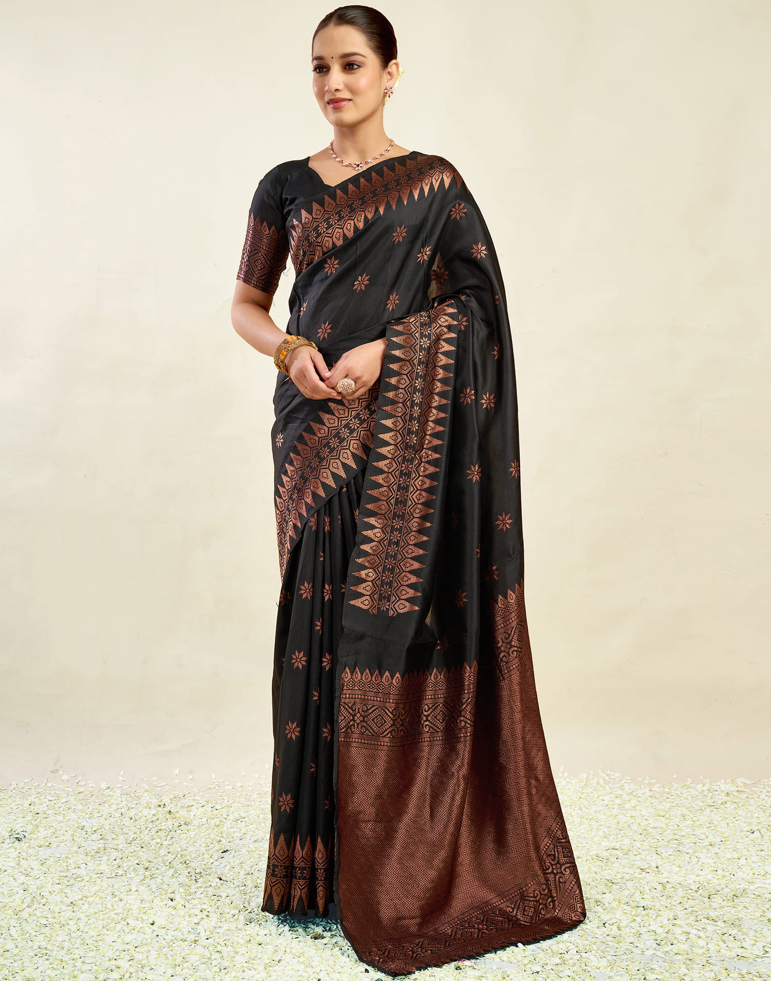 Black Silk Weaving Banarasi Saree