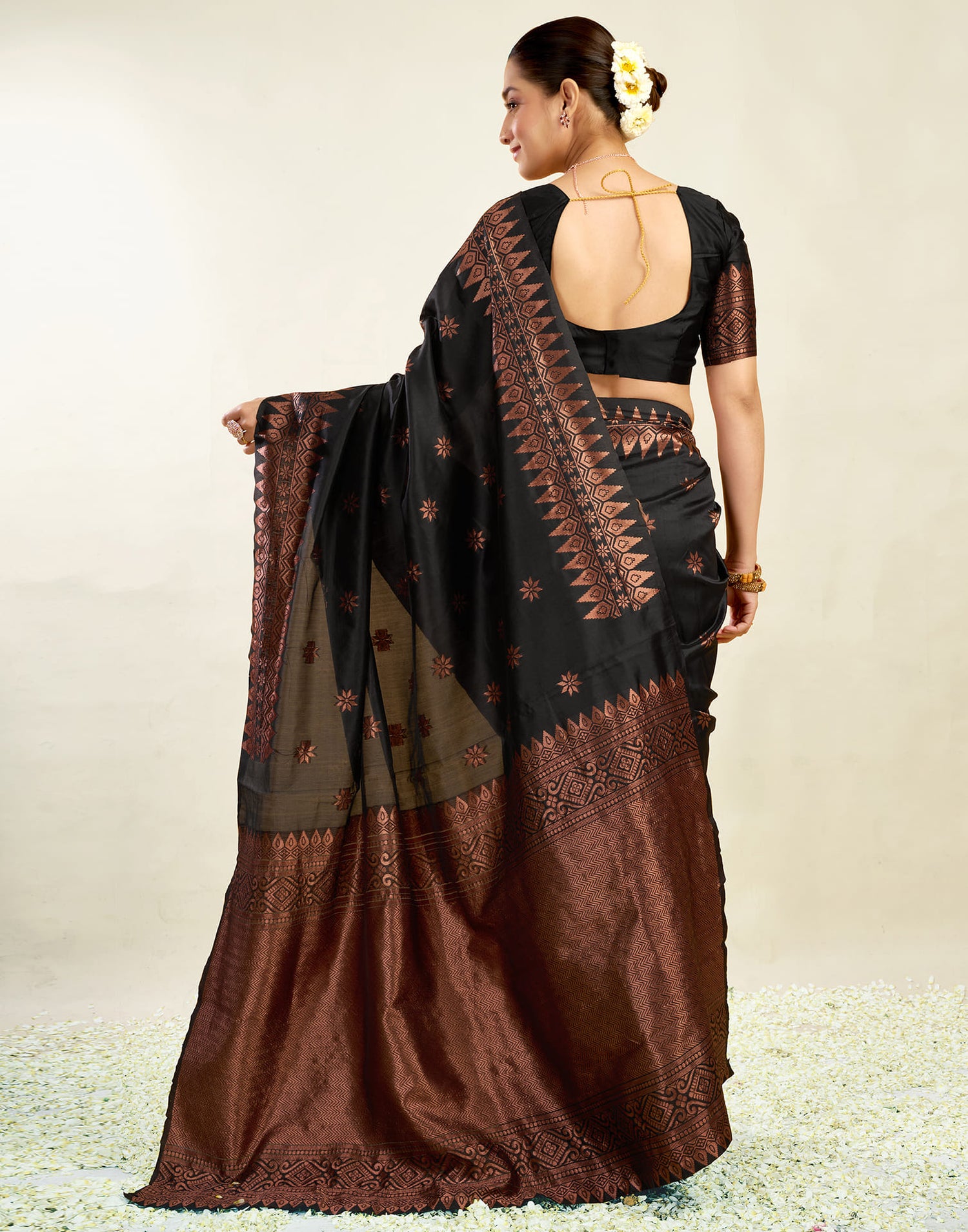 Black Silk Weaving Banarasi Saree