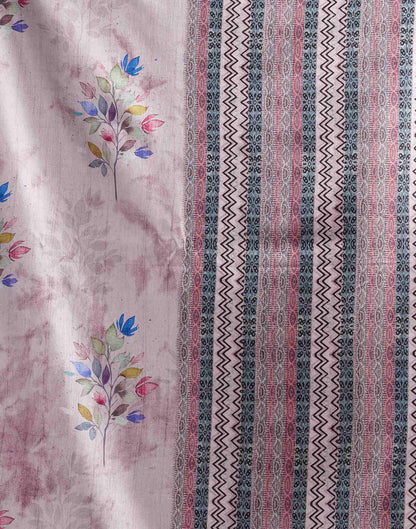 Mauve Printed Silk Saree