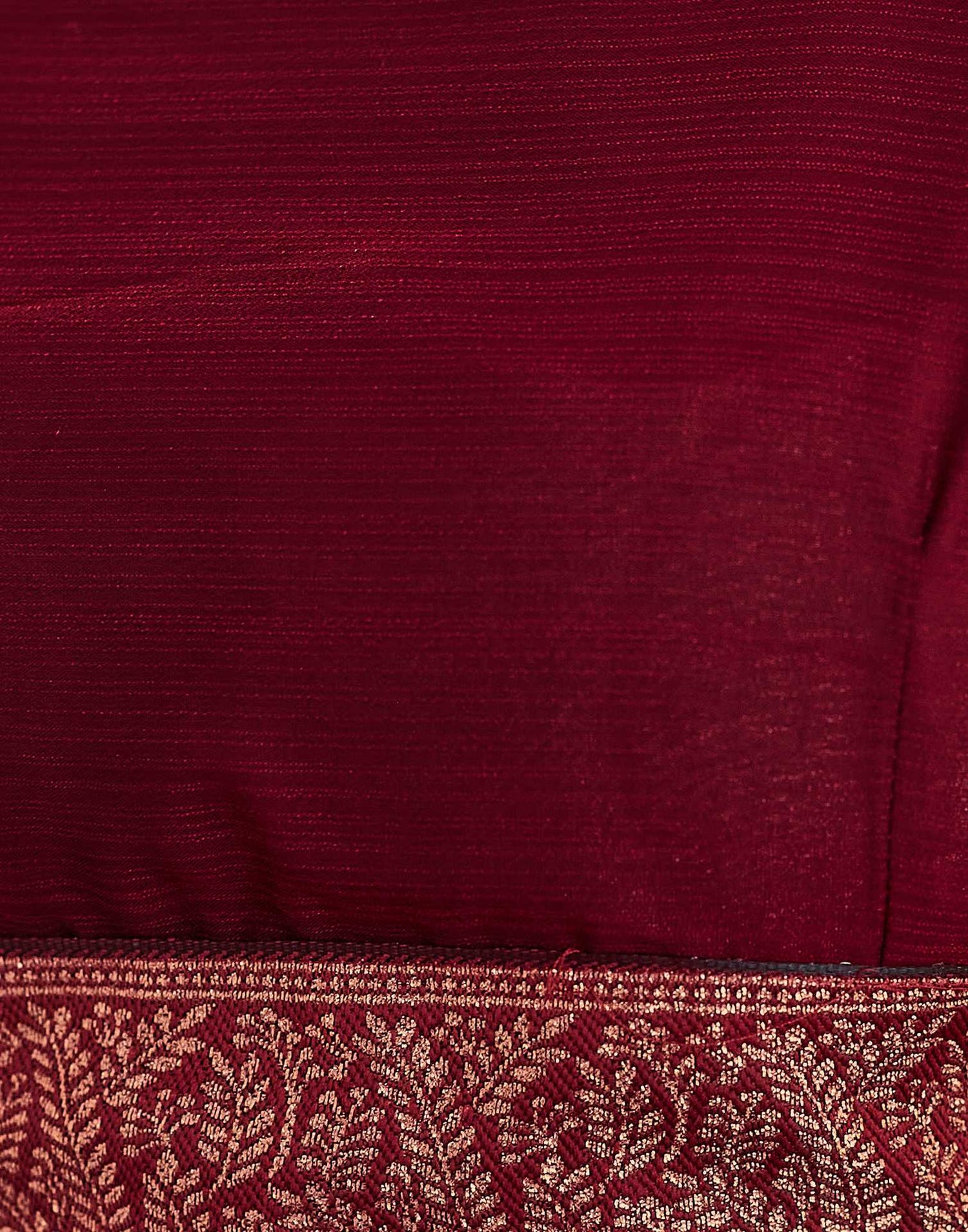 Maroon Embroidery Georgette Saree