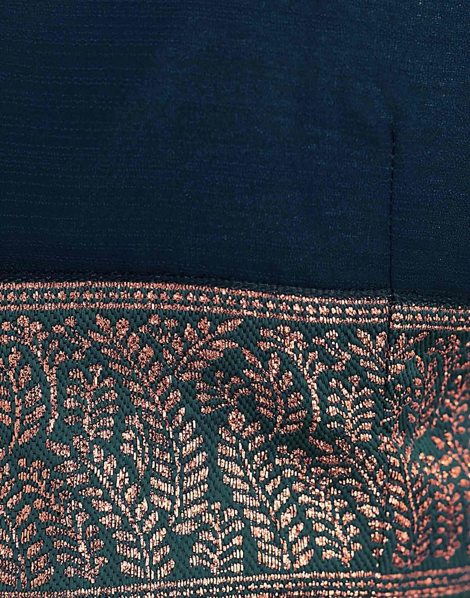 Rama Blue Embroidery Georgette Saree