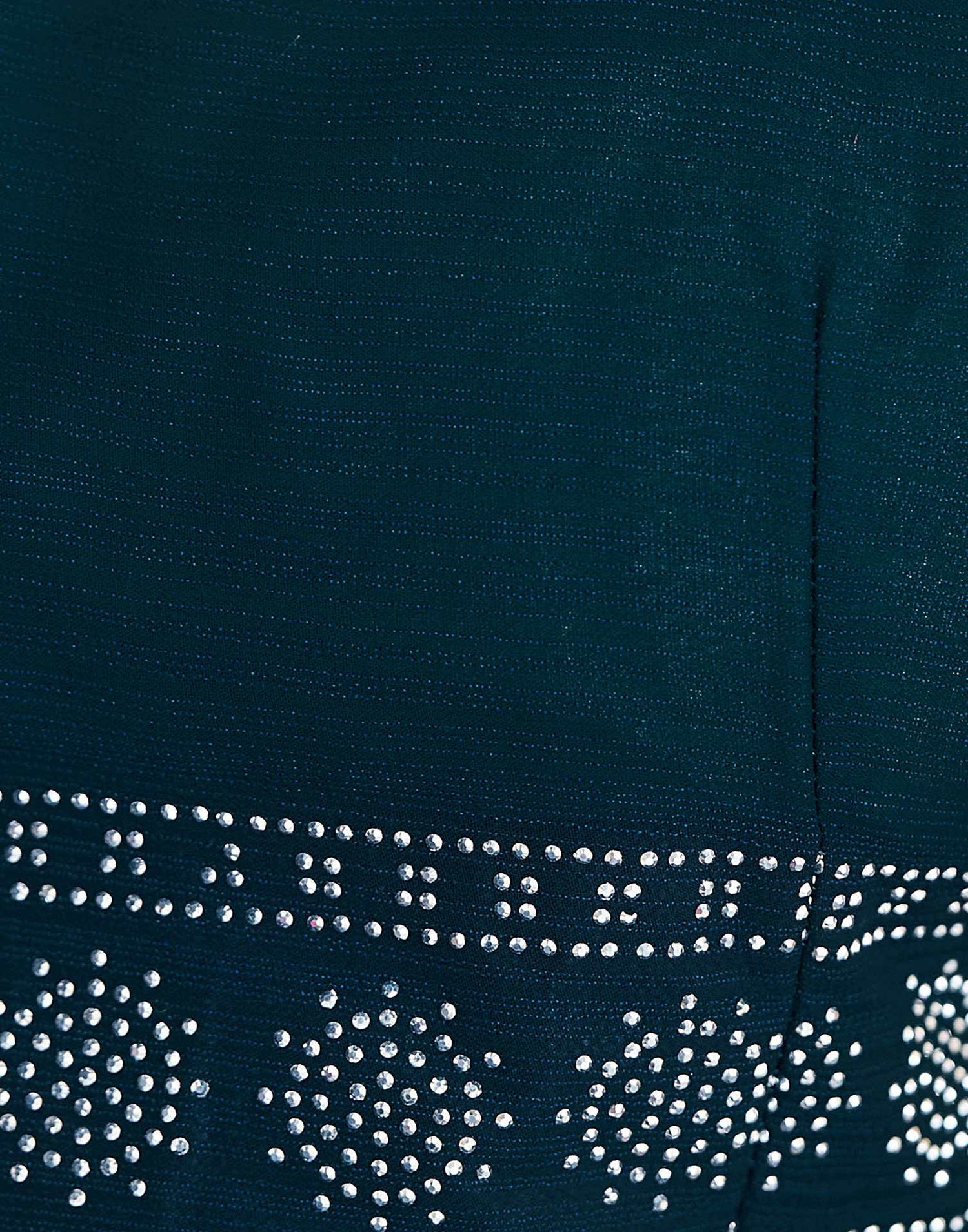 Rama Blue Stone Work Georgette Saree