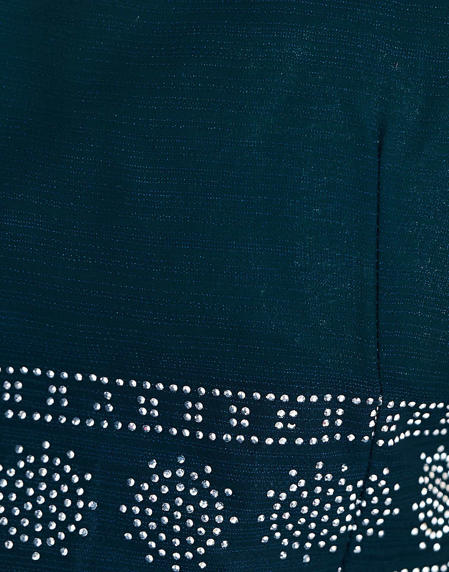 Rama Blue Stone Work Georgette Saree