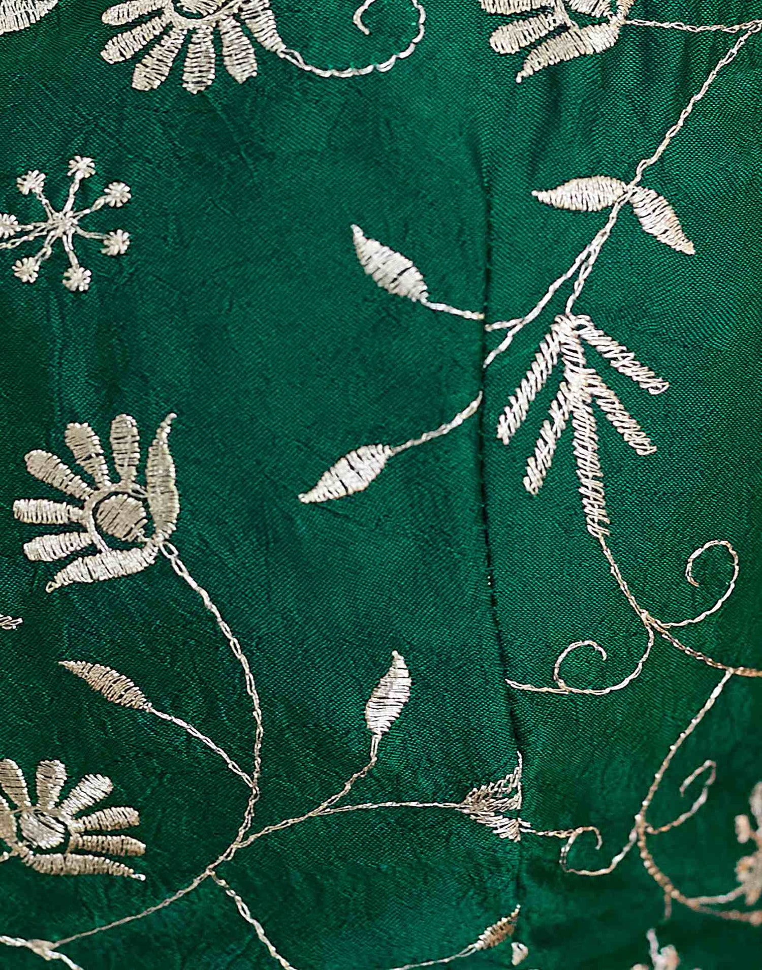Maroon Embroidery Silk Saree