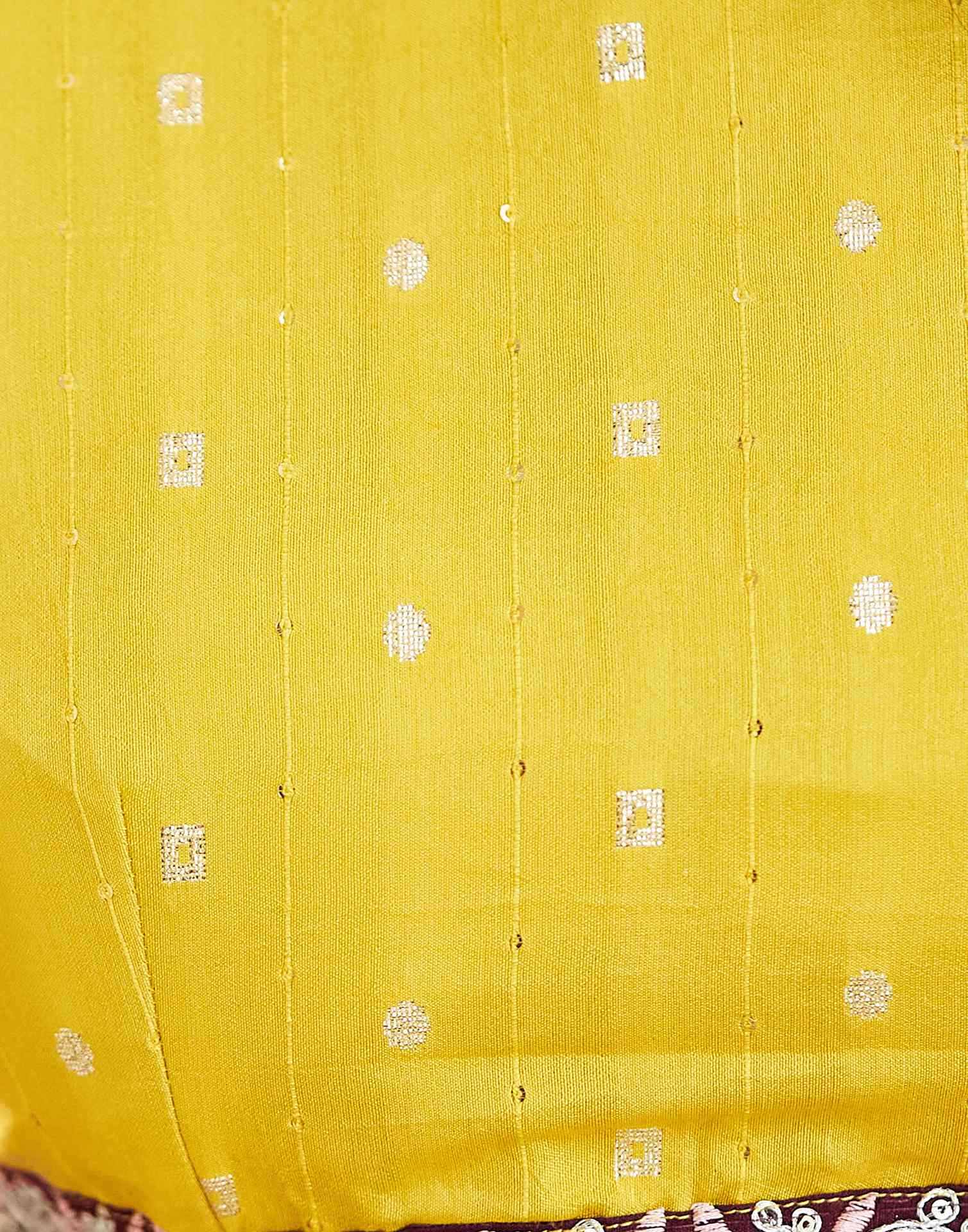 Wine Bandhani Printed Georgette Saree